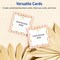 Avery Printable Square Business Cards, 2.5" x 2.5", Matte White, Pre-printed Pink Stripes/Metallic Gold Bow Design, Sure Feed Technology, Laser & Inkjet Compatible, 180 Total